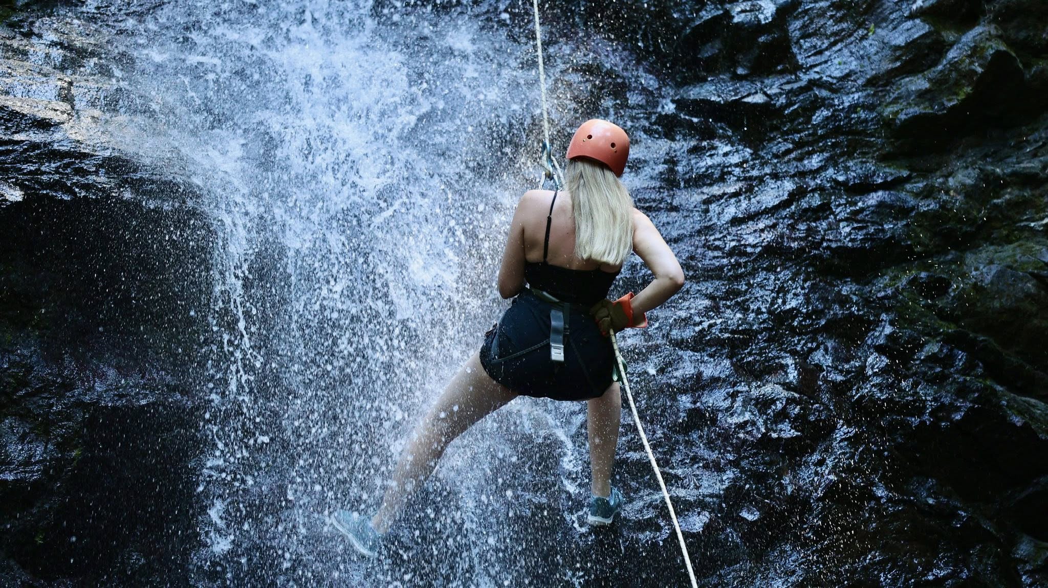 Quepo canyoning waterfall Quepos Costa Rica